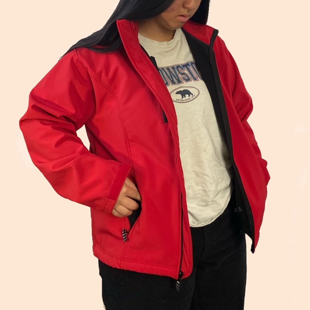 Red Windbreaker